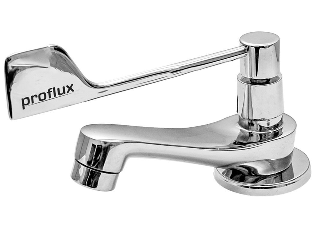 Torneira Clínica Alavanca Confort para Banheiro de Mesa Proflux 21.073P